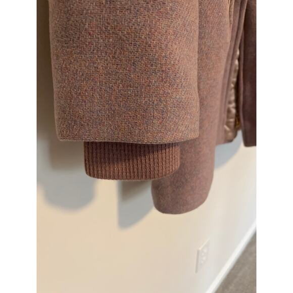 J.Crew Lodge Coat Italian Stadium-Cloth Wool Dusty Pink Nello Gori 8 - Picture 5 of 8